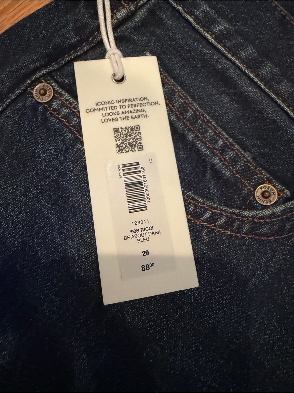 Aritzia Denim Forum The ‘90s Vintage Micro Denim Skirt Size 29 NWT - Picture 10 of 12